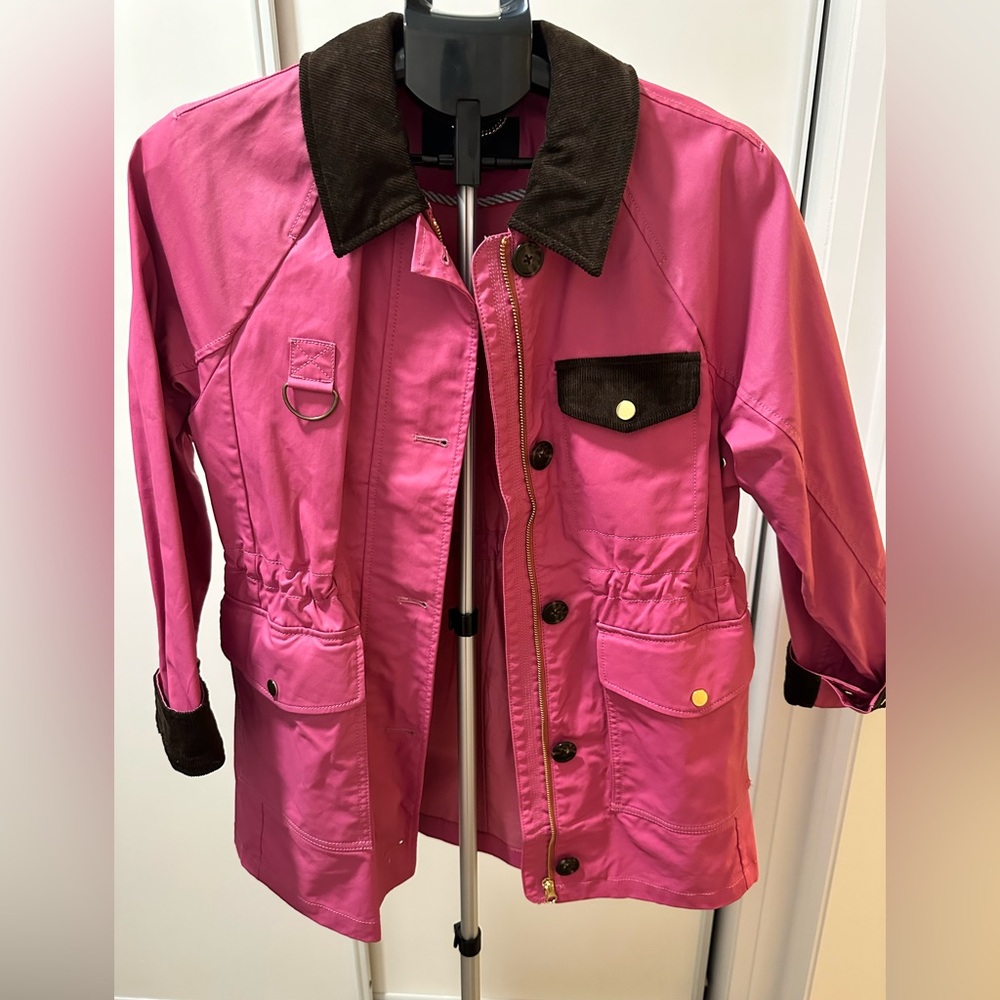Gorgeous Barn Coat JCrew Pink Rain Coat Size S